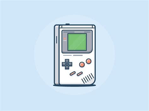 Gameboy By Scott Tusk Retro Video Games Video Game Art Outline