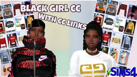 Black Girl Cc😍with Cc Link The Sims 4 The African