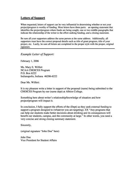Sample letter/template for requesting employer support and financial sponsorship for fuqua's accelerated msqm: Letter Of Support Samples & Templates Download