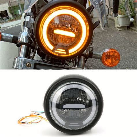 Faro Delantero Redonda Led Moto Universal Meses Sin Intereses