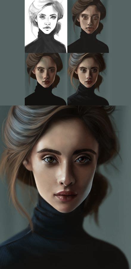 Video Tutorial Full Color Portrait Painting Art With Flo Digital