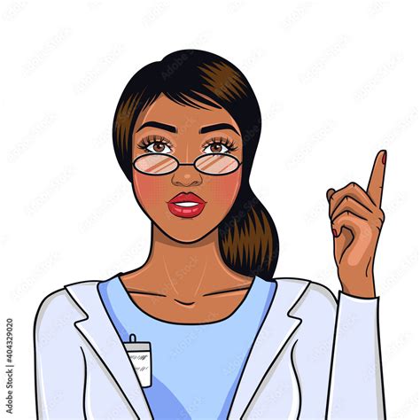 African American Nurse Isolated On White Background Female Hospital