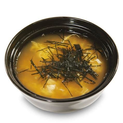 Japanese Cuisine Miso Soup Stock Photo Image Of Lunch Abundance