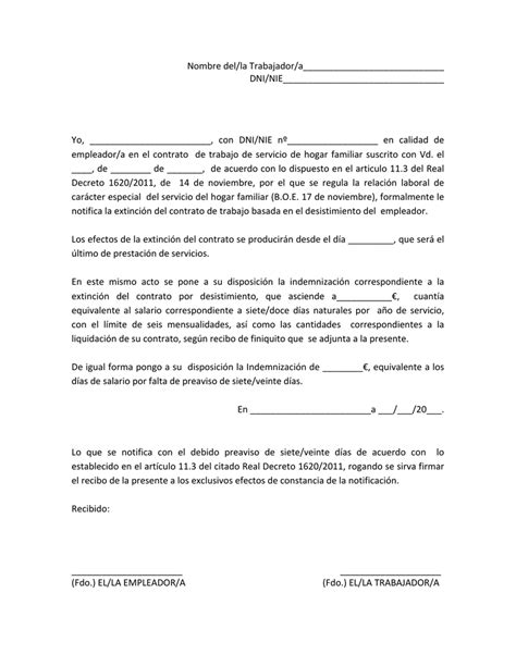 Ejemplo Carta Baja Voluntaria Sin Preaviso Modelo De Informe Free Hot