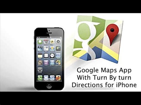 Available on android and iphone. Google Maps App With Turn By Turn Navigation for iOS 6 for ...