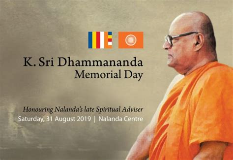 K Sri Dhammananda Memorial Day Nalanda Buddhist Society