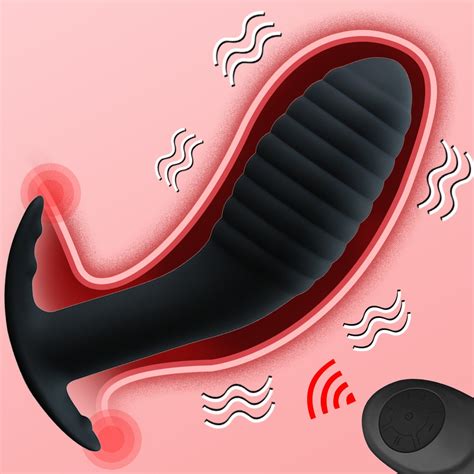 Silicone Remote Vibrating Butt Plugs Anal Vibrator For Couples Anal Bead Sex Toys 10 Speed