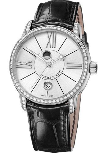 Ulysse Nardin Classic Luna Stainless Steel Diamonds Watches