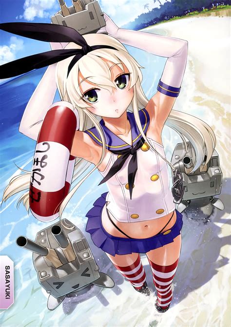 8k 4k hd wallpaper hd 4k wallpaper 8k wallpaper amoled ultra hd super amoled space 4k 4k anime. Kantai Collection, Thigh highs, Shimakaze (Kancolle ...