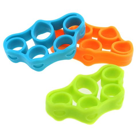buy micro trader set of 3 colours finger stretcher strengthener grip stretch trainer forearm