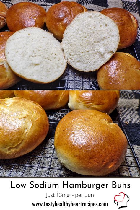 52 best heart healthy recipes low sodium ideas heart. Low Sodium Hamburger Buns - Tasty, Healthy Heart Recipes ...