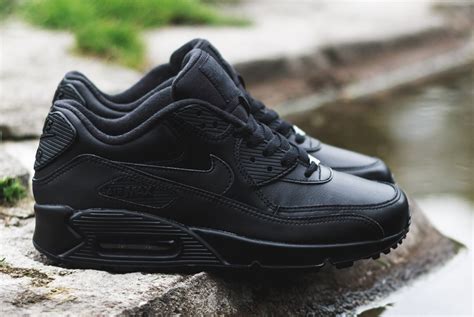 Air Max 90 Black Leather Cheaper Than Retail Price Buy Clothing