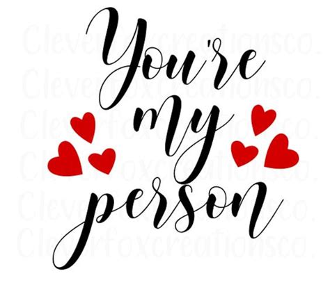 Youre My Person Svg Etsy