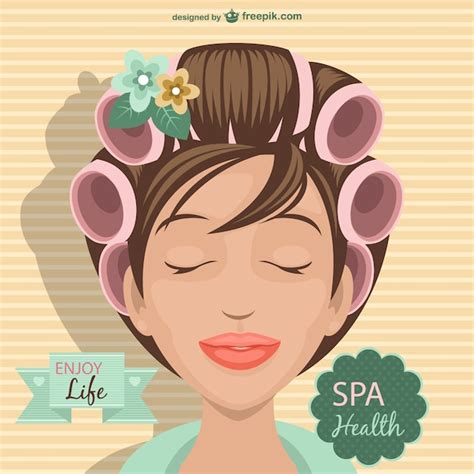 Spa Woman Illustration Vector Free Download