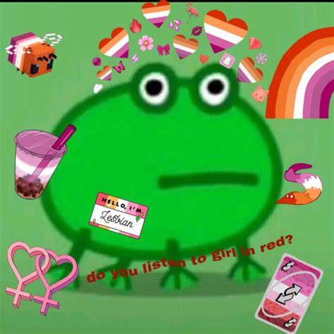 Lesbian Peppa Pig Frog Frog Meme Frog Peppa Pig