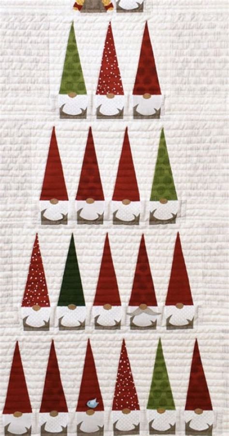 O Christmas Gnomes Quilt Pattern By Lisa Amundson Christmas Quilt