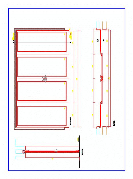 Sliding Door Sliding Door Detail Dwg Detail For Autocad • Designs Cad