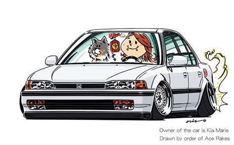 Crazy Car Art ”accord” Owner Of The Car Is Kia Marie Drawn By Order Of