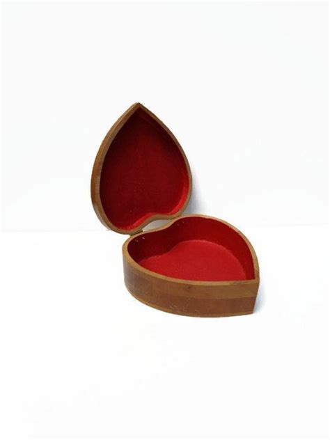 Lover S Heart Trinket Box Solid Wood Treasure By Poppawsplace