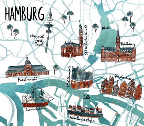 Hamburg Map Catriona Phillips