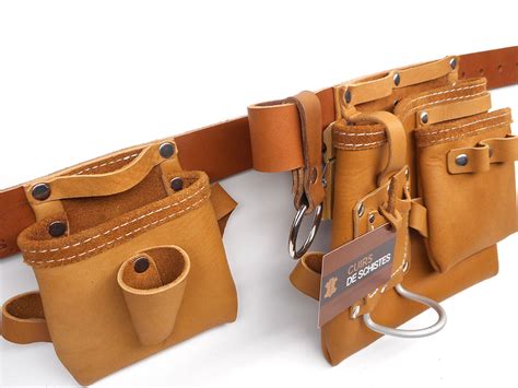 Ceinture porte-outils 3 poches - Créations Françaises en Cuir