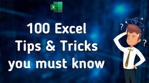 100 Excel Tips And Tricks You Must Know Excel Tutorials 2020