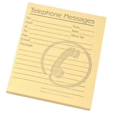 Challenge Yellow Telephone Message Pads102 X 127mm Pack Of 10 F71971
