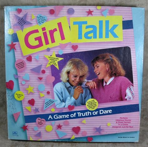 Vintage 1988 Golden Girl Talk Board Game Truth Or Dare Complete Golden Girl Talk Board Games