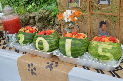 It's a great idea to hold your graduation party in the late morning or early. graduation party. graduation. fruit. fruit salad. outdoor ...