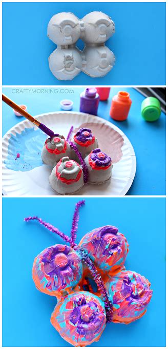 Colorful Egg Carton Butterfly Craft For Kids Crafty Morning