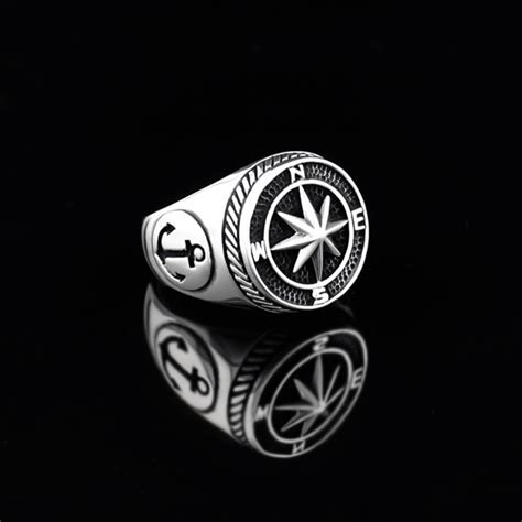 Compass 925 Sterling Silver Ring