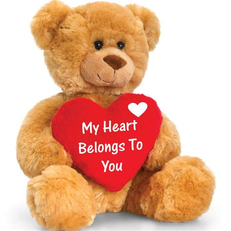Love You Teddy Bear With Heart Cream Keel Toys Pinterest Teddy