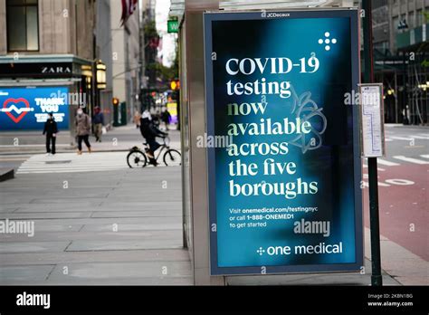 A View Of A Digital Billboard Flashing Message Of Support For Medical