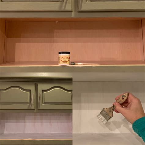 How To Paint Inside Kitchen Cabinets Lets Paint Furniture