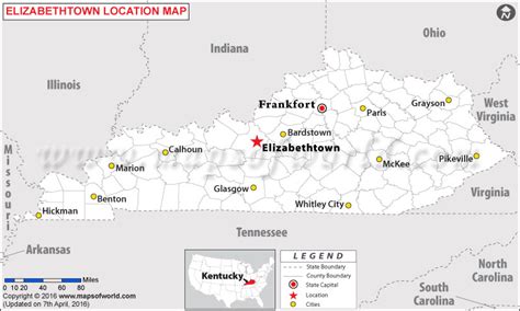 Where Is Elizabethtown Located In Kentucky Usa
