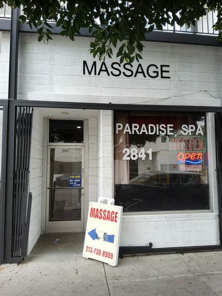 Paradise Spa Massage Parlors In Los Angeles Ca 213 738 8909