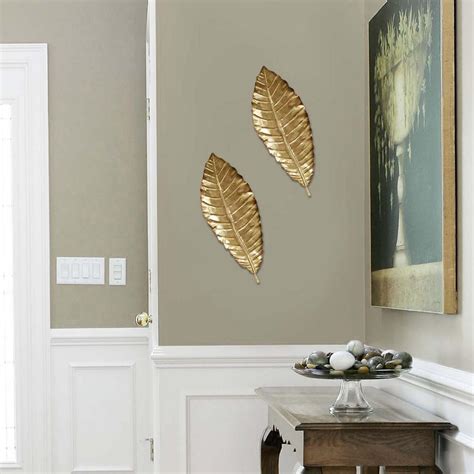 Stratton Home Decor Elegant Metal Leaf Wall Decor-SHD0112 ...