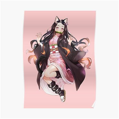 Nezuko Kamado Kawaii Posters Redbubble