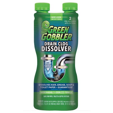 Buy Green Gobbler Drain Clog Dissolver Drain Opener Cleaner Toilet