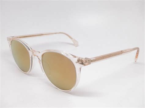 Oliver Peoples Ov 5314su Delray Sun 1094w4 Buff Wamber Goldtone Sunglasses Oliver Peoples