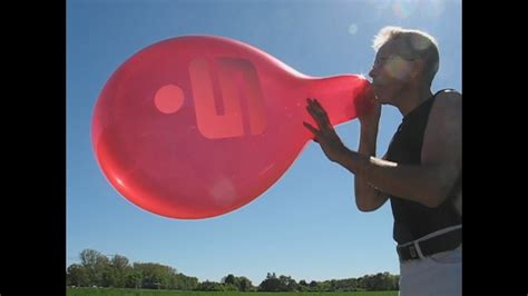 Balloon Blow To Pop Qualatex 16 Youtube
