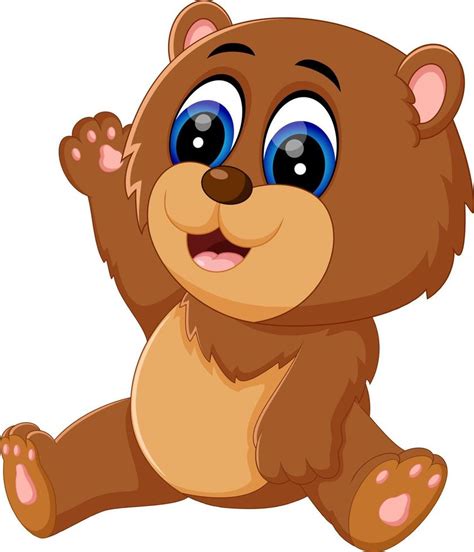 Illustration Of Cute Baby Bear Cartoon 7916559 Vector Art At Vecteezy