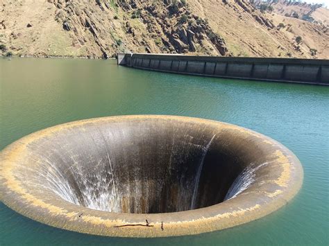 The Glory Hole Spillway At Lake Berryessa Near Napa Valley In