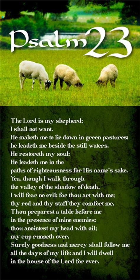 Psalm 23 Bookmark 10 Pk Cei Bookstore Truth Publications