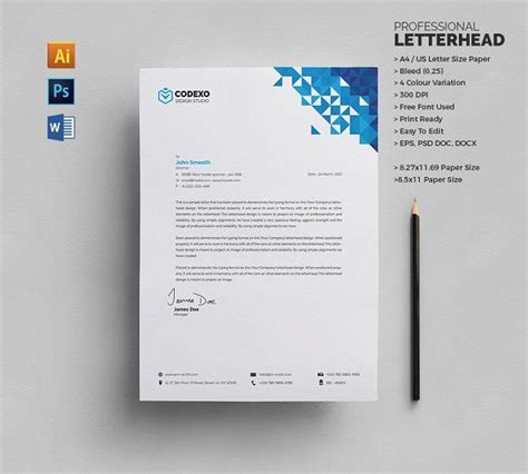Design a letterhead for business or personal use, order. Letterhead | Letterhead, Letterhead template, Letterhead ...