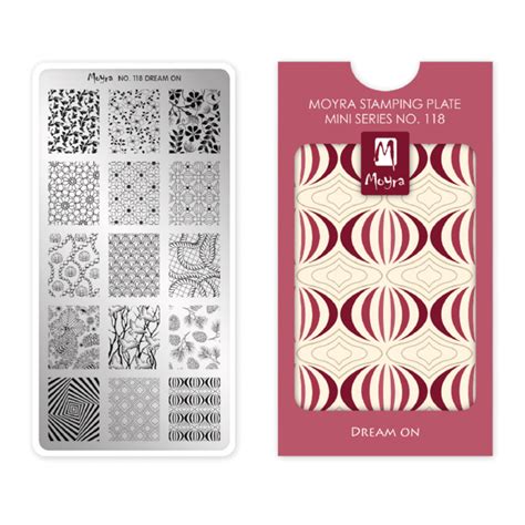 Mini Plaque Stamping Moyra N° 118 - DREAM ON - stamping ...