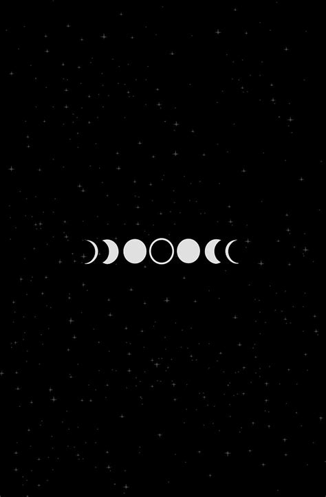 🔥moon Phases Eclipse Black Amoled Oled Background Cosmos Lunar