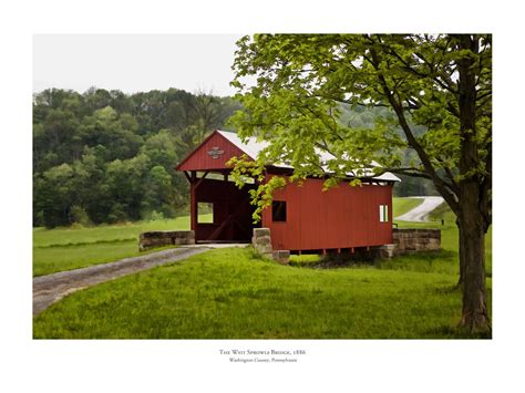 The Wyit Sprowls Covered Bridge Covered Bridges House Styles