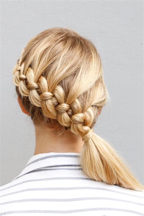 A 4 strand braid looks really difficult to do, but they are actually quite simple to do. Try This! The Four-Strand Braid Made Easy-ish - More | Cool braid hairstyles, Hair styles ...