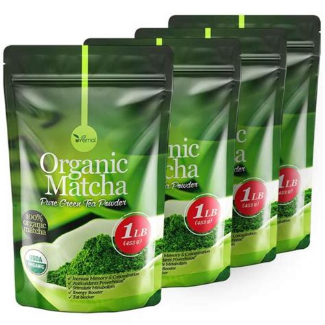 Organic Matcha Green Tea Powder Unsweetened Natural Culinary Grade